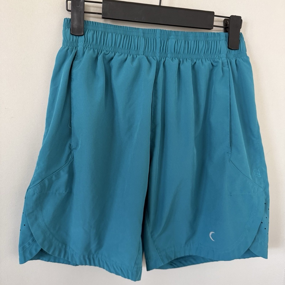 Zyia Men's‎ Small Teal Blue Athletic Gym Running Active Shorts